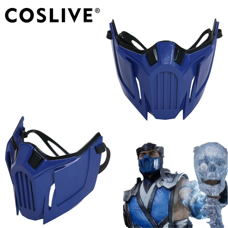 Маска для косплея Xcoser Mortal Kombat XI Sub-Zero маска из смолы полулицевой шлем MK11 Реплика