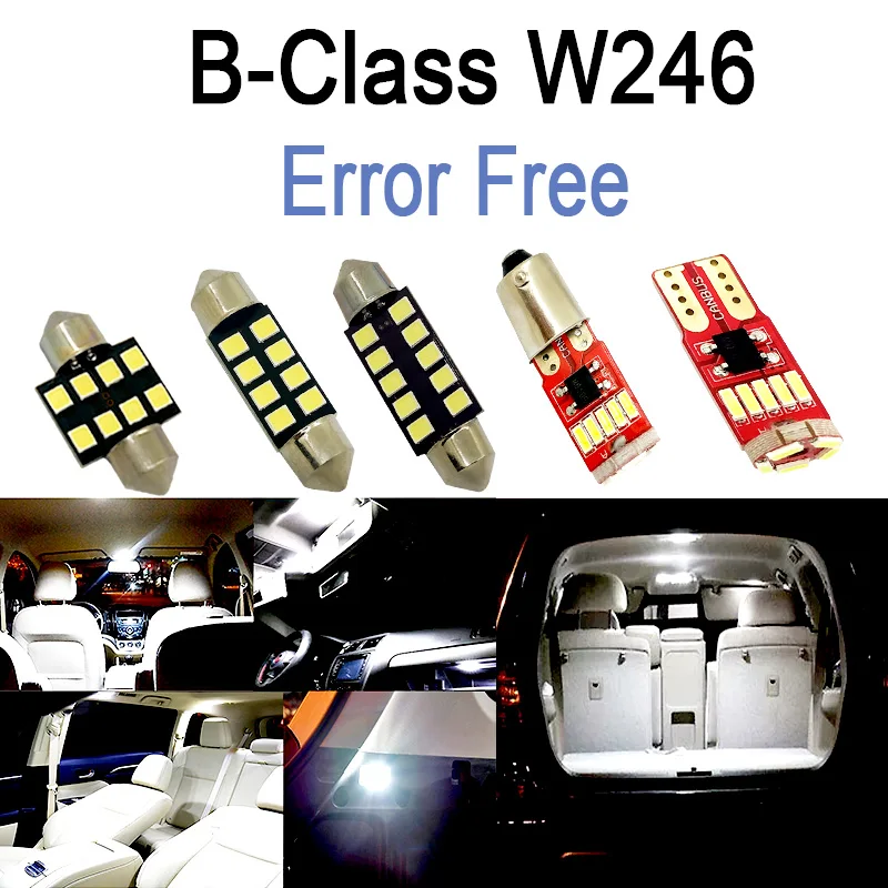 17 шт. светодиодный светильник номерного знака для Mercedes Benz B class W246 B160 B180 B200 B220 B250 B260