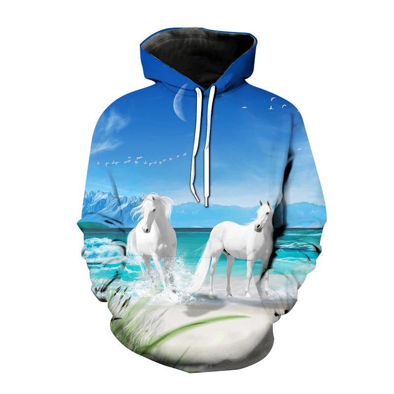 

Horse 3D Print Hoodies Animal Printing Hooded Sweatshirt Unicorn Men Women Fashion Hip Hop Hoodie Pullover Sport Streetwear Tops