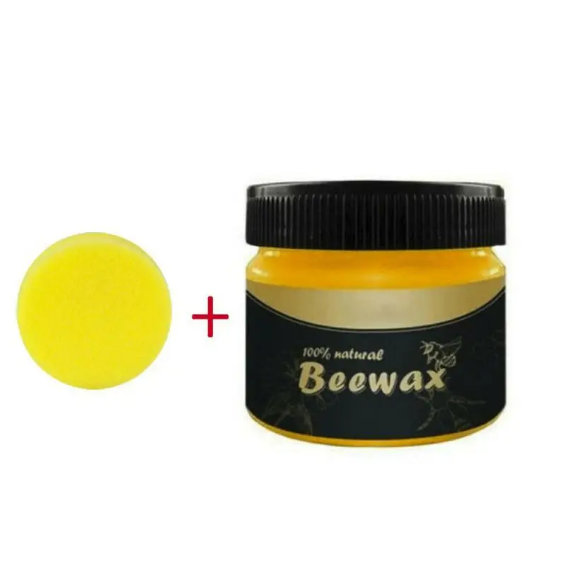 Beewax полировочный воск Beewax уход за деревянной мебелью водонепроницаемый износостойкий натуральный чистый Beewax мебель ремонтные Принадлежности новые - Тип аромата: Beeswax with sponge