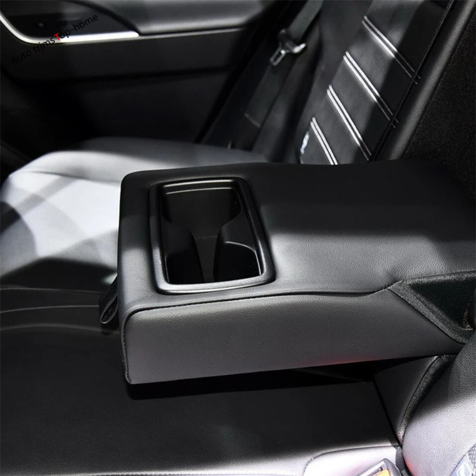 Yimaautotrims задний держатель для стакана воды декоративная крышка комплект подходит для TOYOTA RAV4 RAV 4 углеродное волокно ABS интерьерные молдинги