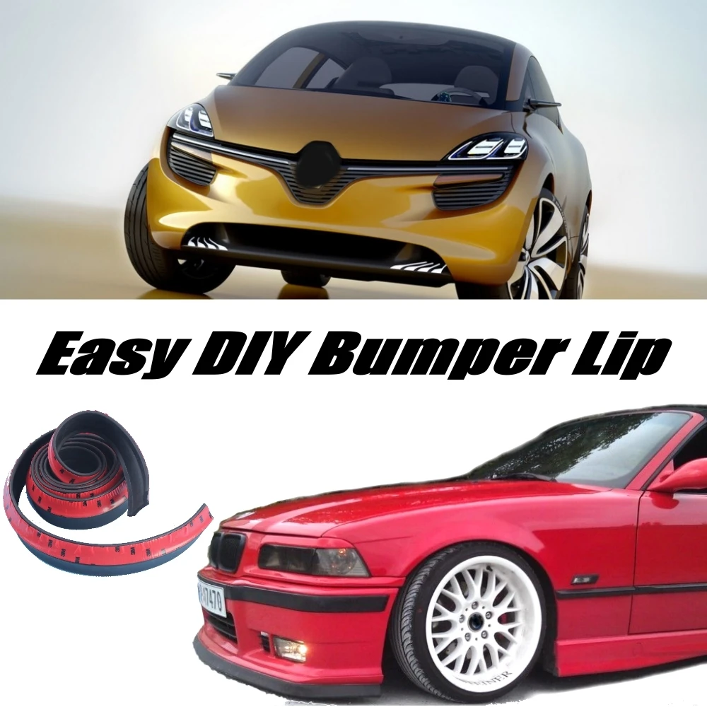 NOVOVISU Bumper Lip Deflector Lips For Renault R-Space R Space Front Spoiler Skirt Tuning Car View / Body Kit Strip | Автомобили и