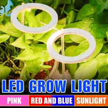 

Hydroponic Grow Lamp LED Full Spectrum 5V Plant Flower Seedling Growth Lamp 1 2 3 Head Grow Tent Cultivo Lights USB Led Bombilla