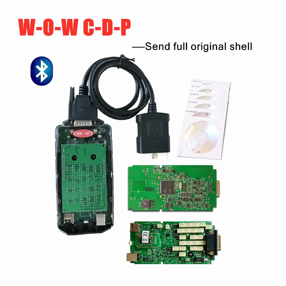 Качество A + один зеленый адаптер pcb v5.008 R2/2016R0 диагностический инструмент для delicht