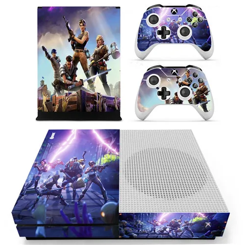 YS-xboxoneS-2331 Полное покрытие кожи стикер наклейка протектор для Xbox One S консоль и контроллеры для Xbox One тонкая кожа стикер s винил - Цвет: YS-xboxoneS-2331