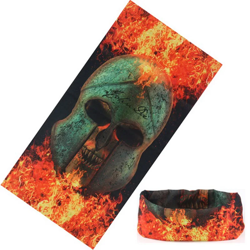 Skull Magic Ring Neck Scarf Headband Multifunctional Bandana Face Seamless Tubular Tube Unisex Men Women Unisex Scarves 