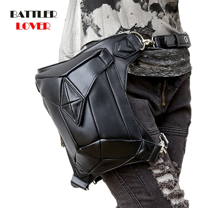 Vintage Steampunk Leather Steam Punk Retro Rock Gothic Retro Cosplay Battlegrounds Waist Bags Packs Victorian Women Mens Leg Bag