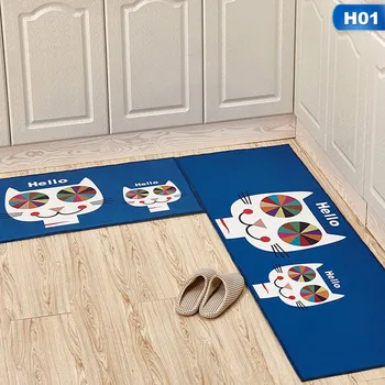 

Kitchen Mat Cheaper Anti-slip Modern Area Rugs Living Room Balcony Bathroom Printed Carpet Doormat Hallway Geometric Bath Mat