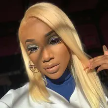 Mechones de cabello humano liso Remy brasileño con cierre, mechones de pelo negro perla rubio miel, 613 mechones, envío gratis