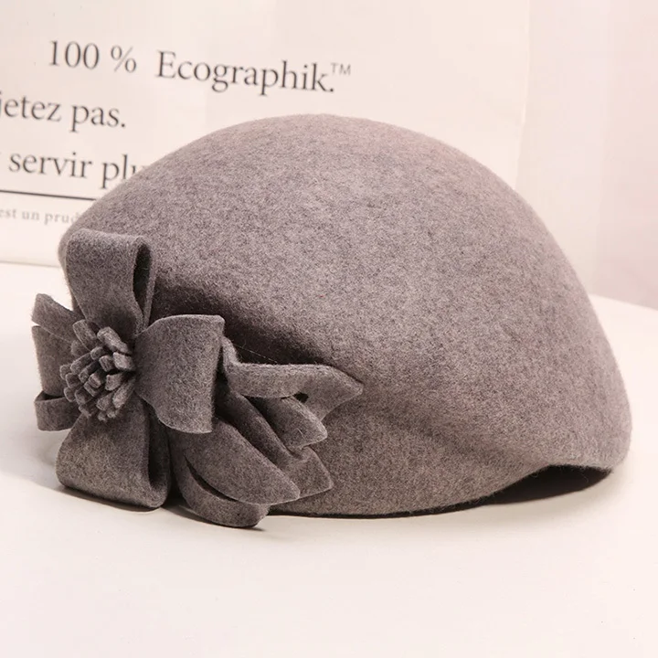 Вечерние 100% шерсть чародей торжественное фетровая шляпка шерстяная Для женщин