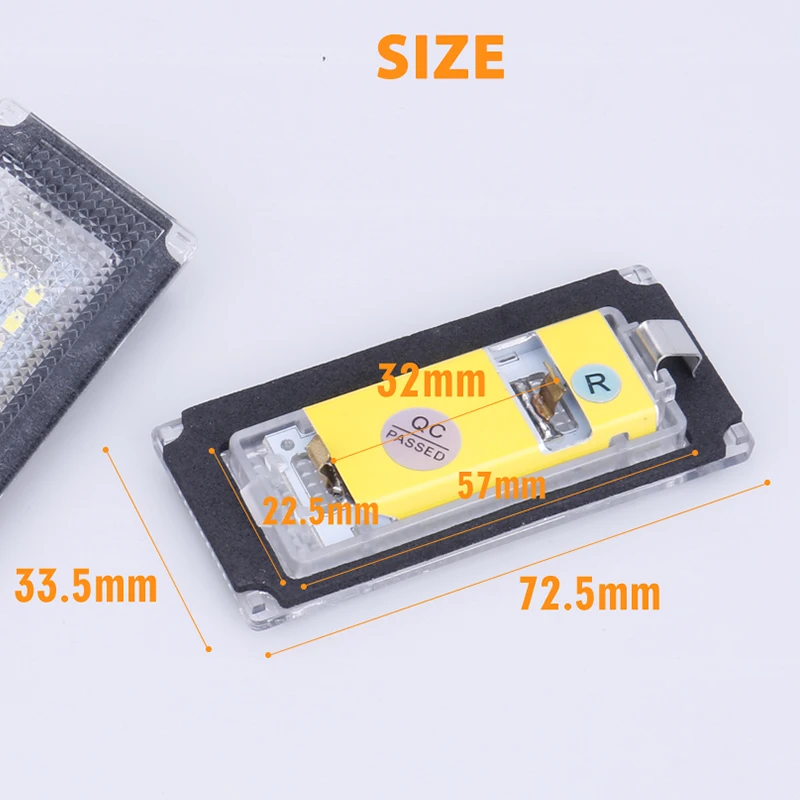 CARLitek Tail 18Led Licesen номер света белый 12 В Освещение номерного знака автомобиля для Mini Cooper S R50 R52 2004-2008