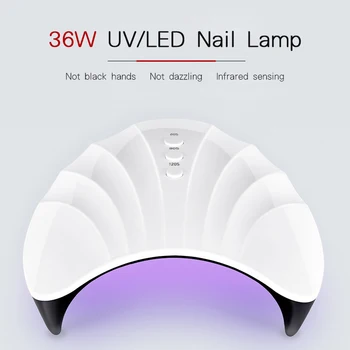 

36W 120s LED UV Lamp Nail Dryer Curing Machine for UV Gel Polish 3 Timer Settings USB Nail Art Dryer Design DIY Tool