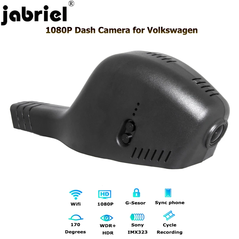 Jabriel 1080P Автомобильная камера dash камера скрытый dvr для Volkswagen Passat b8 vw b6 b5 b7 golf 4 5 6 7 polo caddy touran t5 t4 tiguan