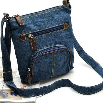 

Fashion Small Denim Handbag Women Bag Designer Ladies Handbags Big Purses Jean Denim Tote Shoulder Crossbody Women Messenger Bag