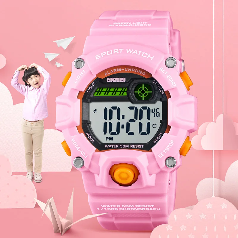 

TurnFinge Children's Electronic Watch Multi-function Multi-color Waterproof Chronograph Fashion Luxury Exquisite Hot Gift 2020