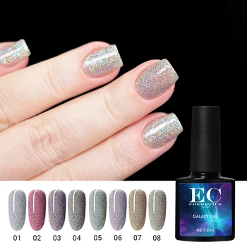 

Galaxy UV Gel Nail Polish Purple Color Set Glitter Neon Gel Lacquer Sequins Soak Off UV Gel Varnish Color Gel Shiny DIY Nail Art