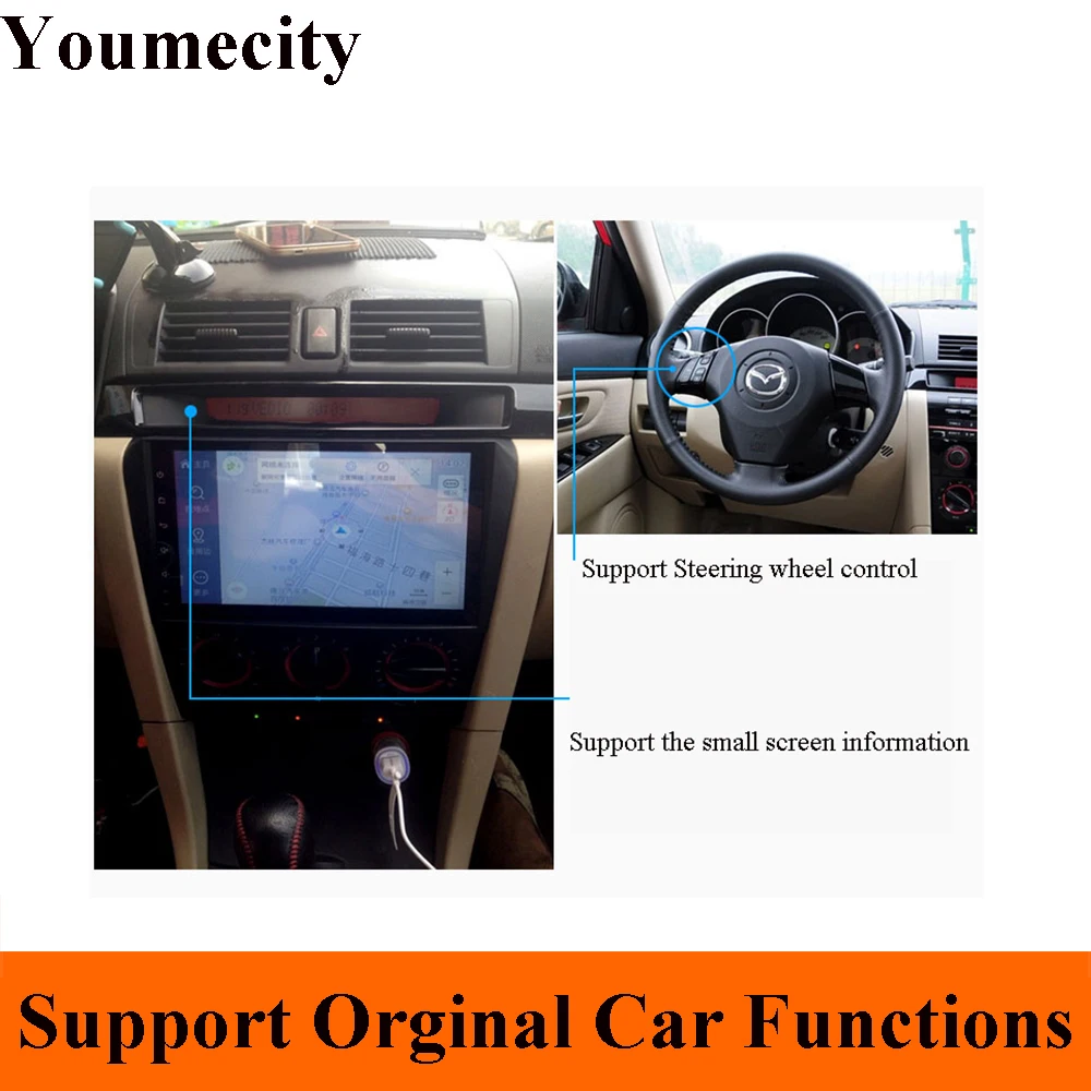 Flash Deal Android 9.0 Car DVD for Mazda 3 2006-2008 GPS radio video Multimedia player Capacitive IPS Screen wifi Rds Octa Core Navitel 4