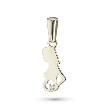 

Pendant made of yellow gold with diamond e0301pd04202746