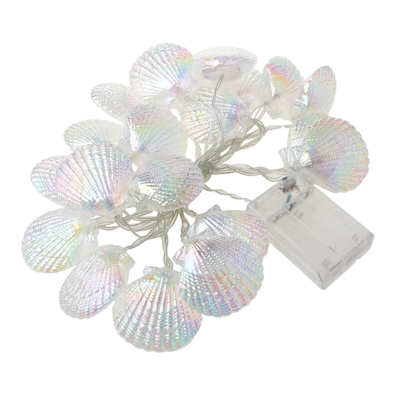 2021 New Seashell Starfish Conch Light String LED 3000K Warm White Garland Lights | Лампы и освещение