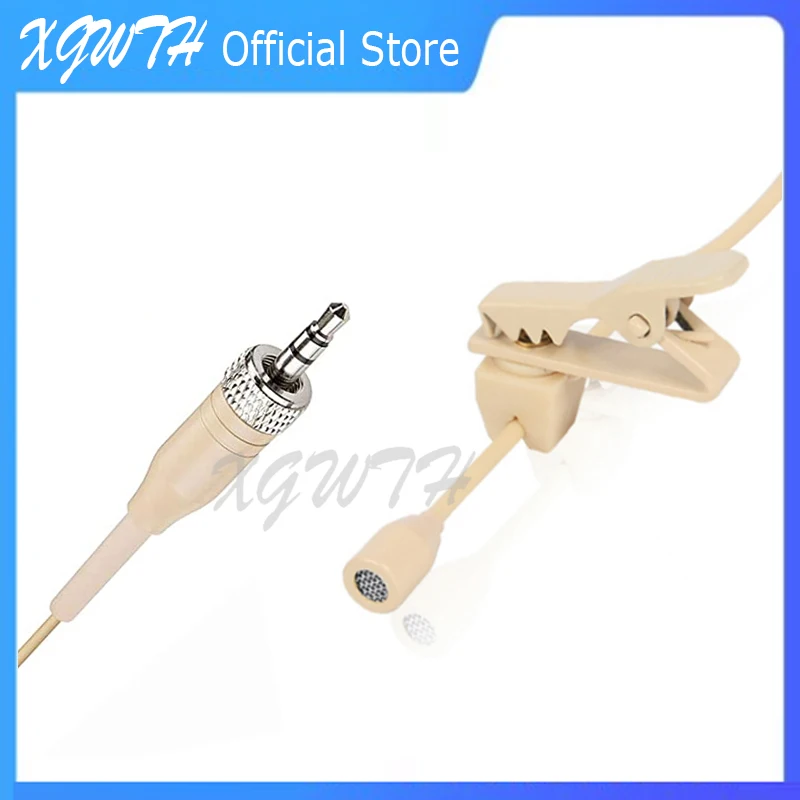 Clip Bavero Microfono Lavalier Condensatore Per Sennheiser G1 G2 G3 Wireless Mic Trasmettitore Sistema 3.5Mm Jack Stereo Vite Lock