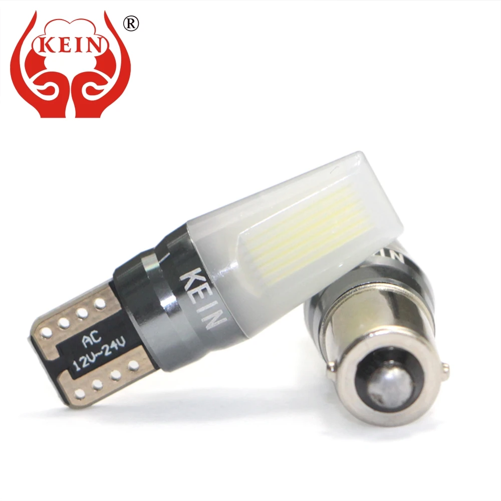 

KEIN 10pcs NEW CANBUS T10 led w5w auto car light ba9s H21W bay9s bax9s t4w H6W Interior Lighting Clearance Signal Lamp 12V