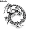 Wuli&baby Vintage Pearl Dragon Brooches Women Men Metal 2-color Animal Party Casual Brooch Pins ► Photo 2/4