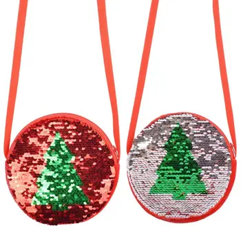

Kids Girls Lovely Christmas Tree Sequinr Shoulder Bag Crossbody Messenger Purse 517D