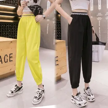 

Ladies Streetwear Culottes Fashion Thin Ankle-length Pants Loose Casual High Waist Women Harem Pants Trousers!.w