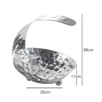 

Stainless steel hammer printed fruit plate fruit bowl bar snack plate buffet sushi dish plate