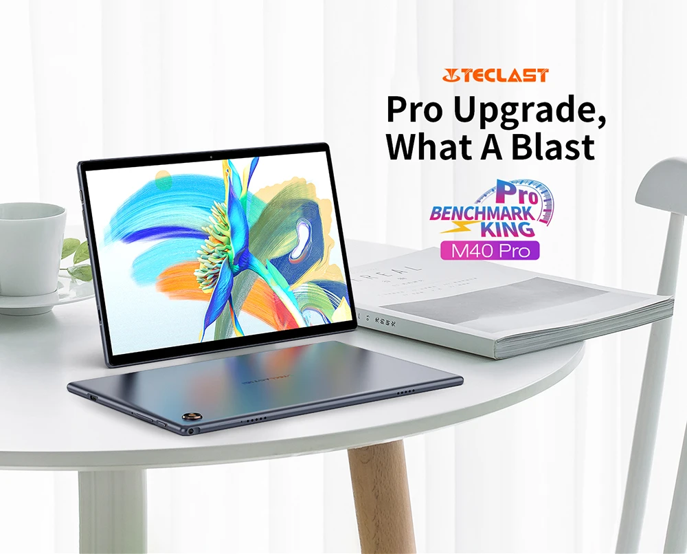 Teclast M40 Pro 10.1'' Tablet Android 11 UNISOC T618 Octa Core 6GB RAM 128GB ROM 4G Network 4 Stereo Spearkers 7000mAh 8MP Rear best tablet laptop