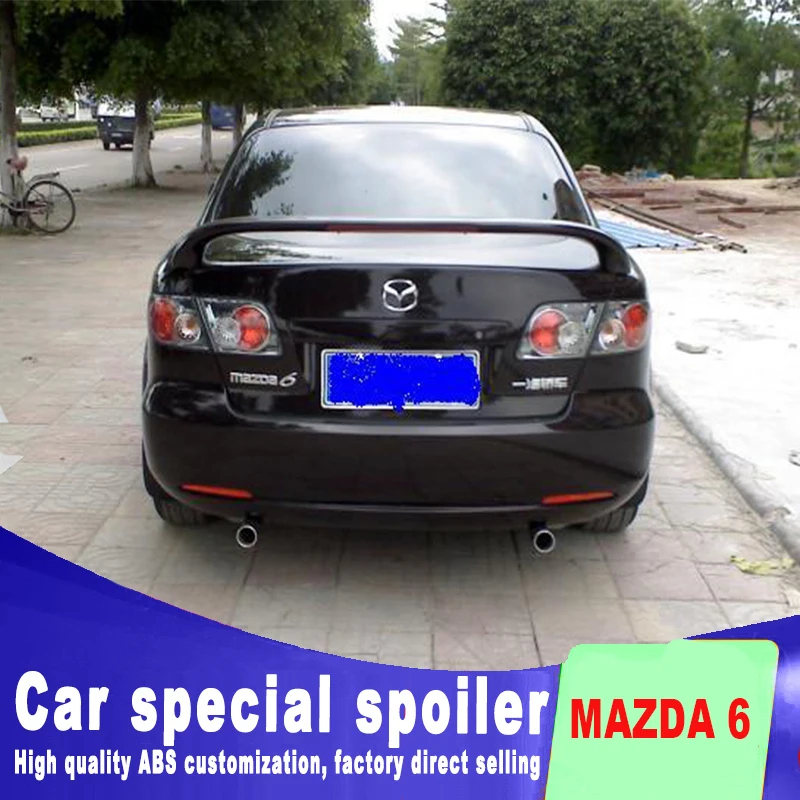 Спойлер для mazda 6 с 2004 по 2016 год праймера или DIY цветная краска высокое качество ABS