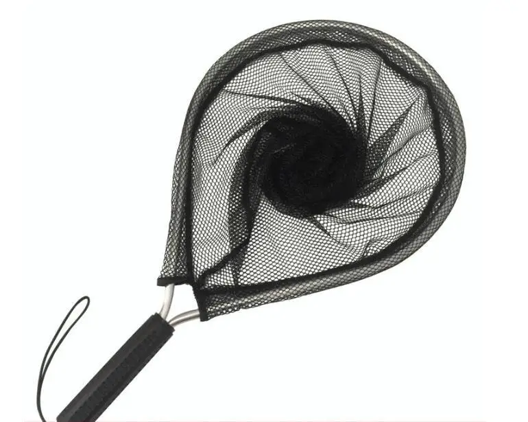 

Ultralight Aluminum Alloy Fishing Net Polyester Mesh with Ergonomic Handle Portable Hand Dip Net Tackle Tools fishing net
