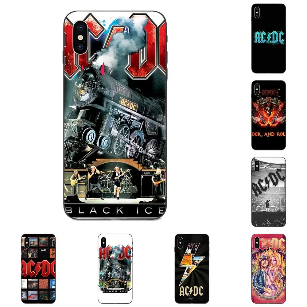 Рок группа AC/DC TPU чехол для телефона Apple iPhone 4 4s 5 5S SE 6 6S 7 8 Plus X XS Max XR|Чехлы-накладки| |