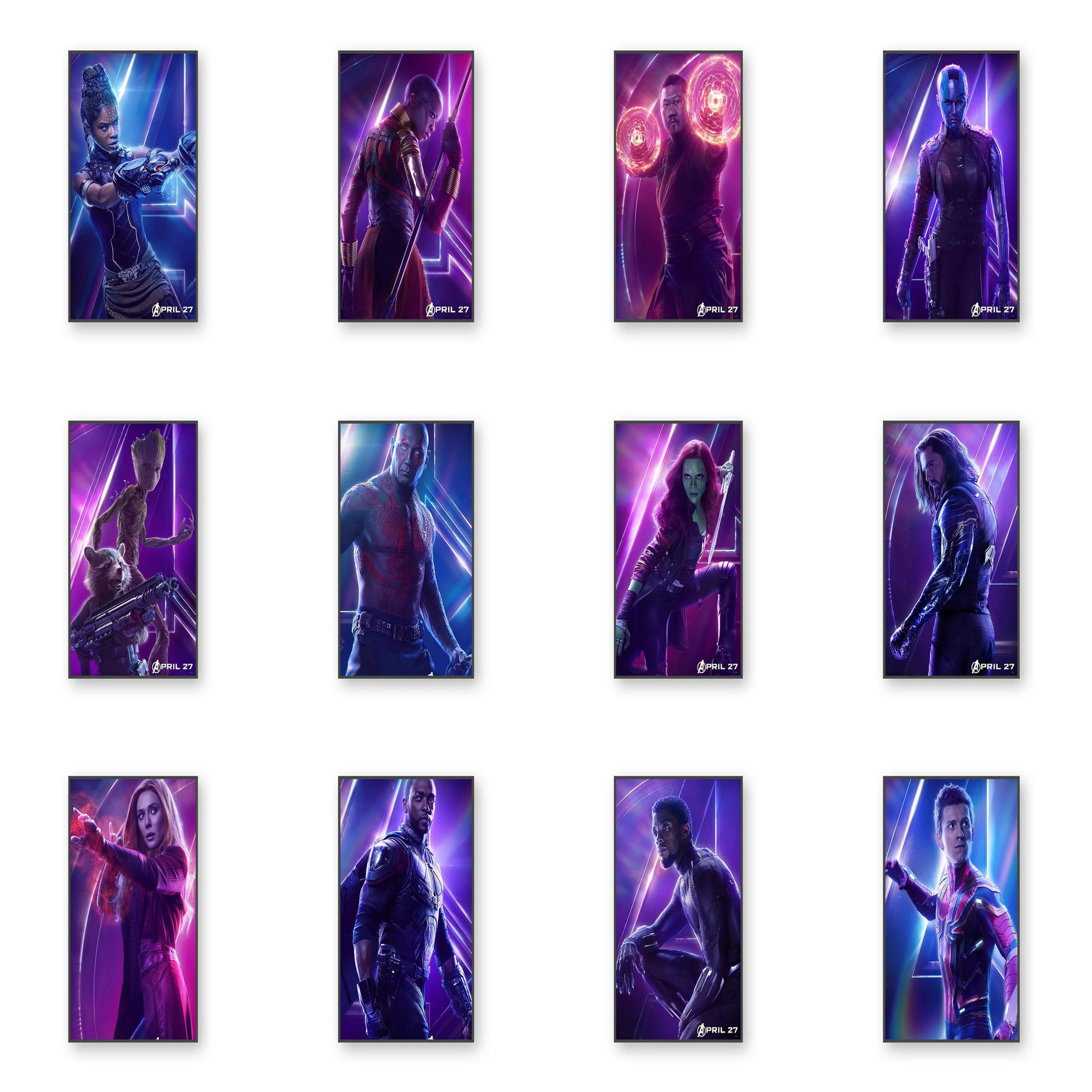 

Marvel Poster Movie Avengers Endgame Superhero Picture Captain HD Print Diamond Painting Home Decor Wall Art Living Room Canvas