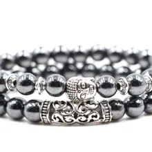 8 мм 2 шт./компл. c24d эластичные регулируемые Сова голова льва голова Будды микро проложить cz Циркон кубический цирконий браслеты из гематита браслет