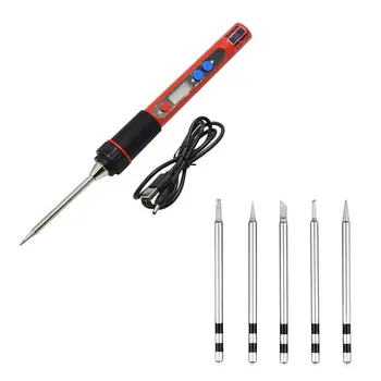 

5V 10W USB Temperature Adjustable LED Digital Internal Heating Electric Soldering Iron Tools Kits with Soldering Tips