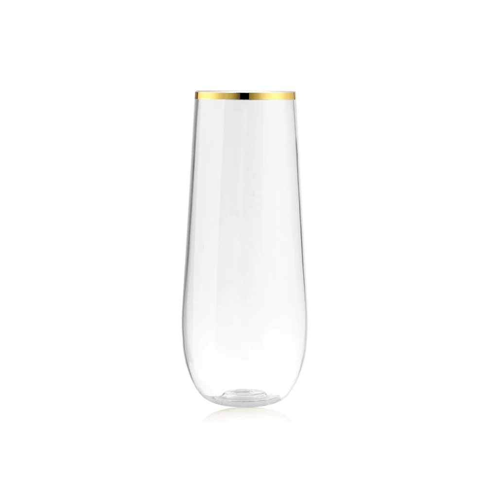 plastic - gold rim