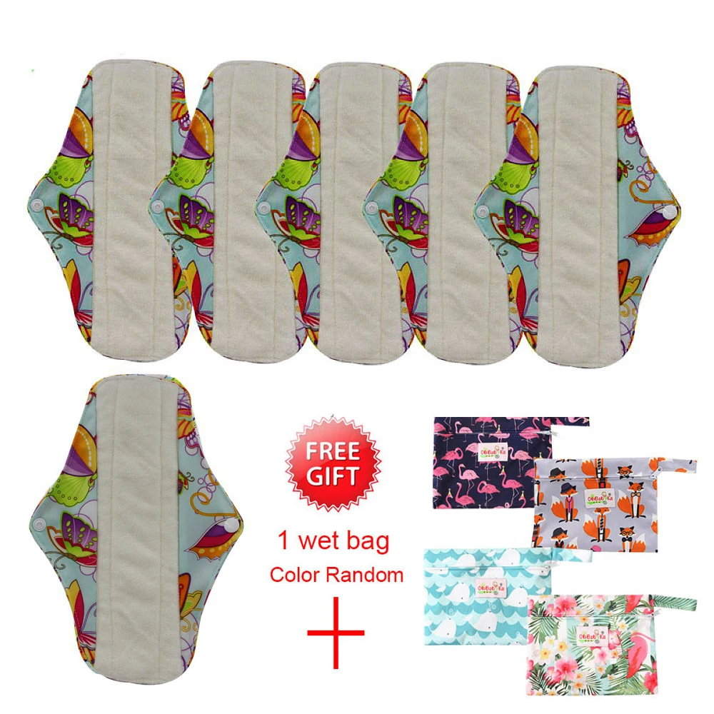 Женские Гигиенические менструальные прокладки моющиеся бамбуковые