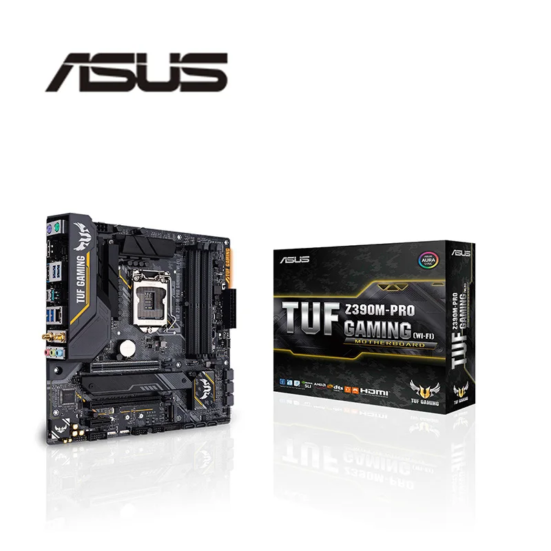 For Asus TUF Z390M-PRO GAMING (WI-FI) Original NEW Desktop Intel Z390 Z390M DDR4 Motherboard LGA 1151 i7/i5/i3 USB3.0 SATA3 | Компьютеры и