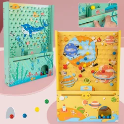 Crianças captura máquina de jogo espaço tema oceano tema máquina manual interativo mini brinquedos educativos meninos meninas brinquedos desktop
