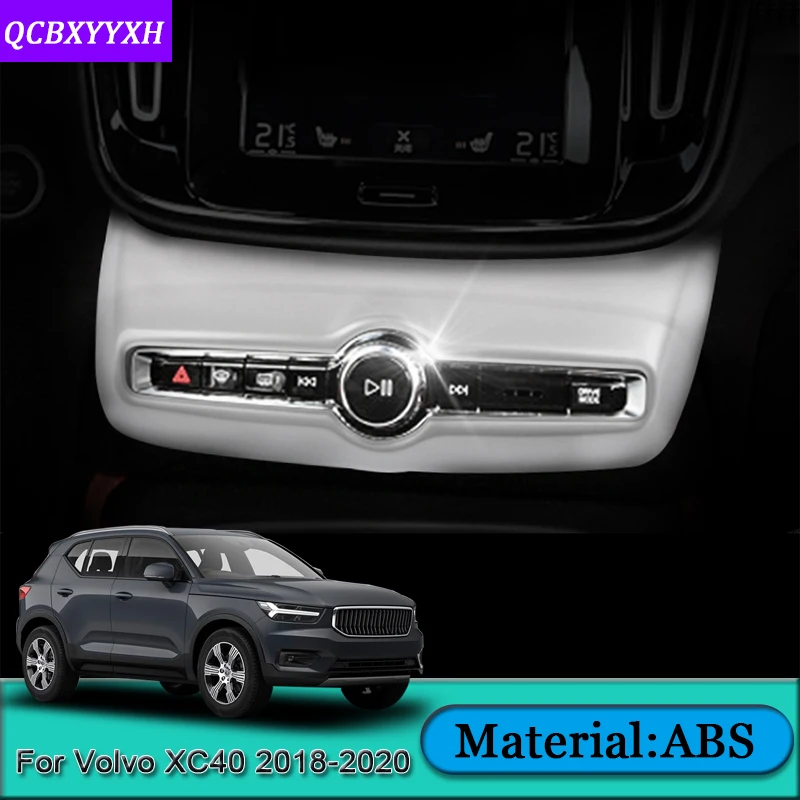 Автомобильный Стайлинг подходит для Volvo XC40- ABS декоративная рамка для Центральной приборной панели панель блестки центральная консоль наклейки крышка автомобильные аксессуары