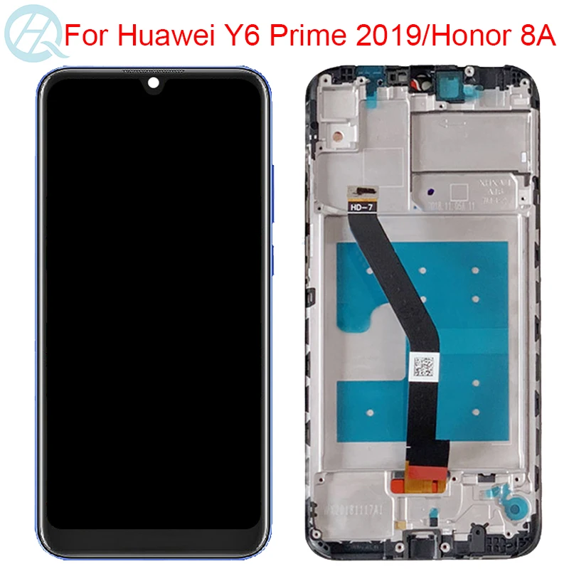 Оригинальный ЖК дисплей Honor 8A для Huawei Y6 Pro 2019 с рамкой 6 09 дюйма Prime фонариком L29