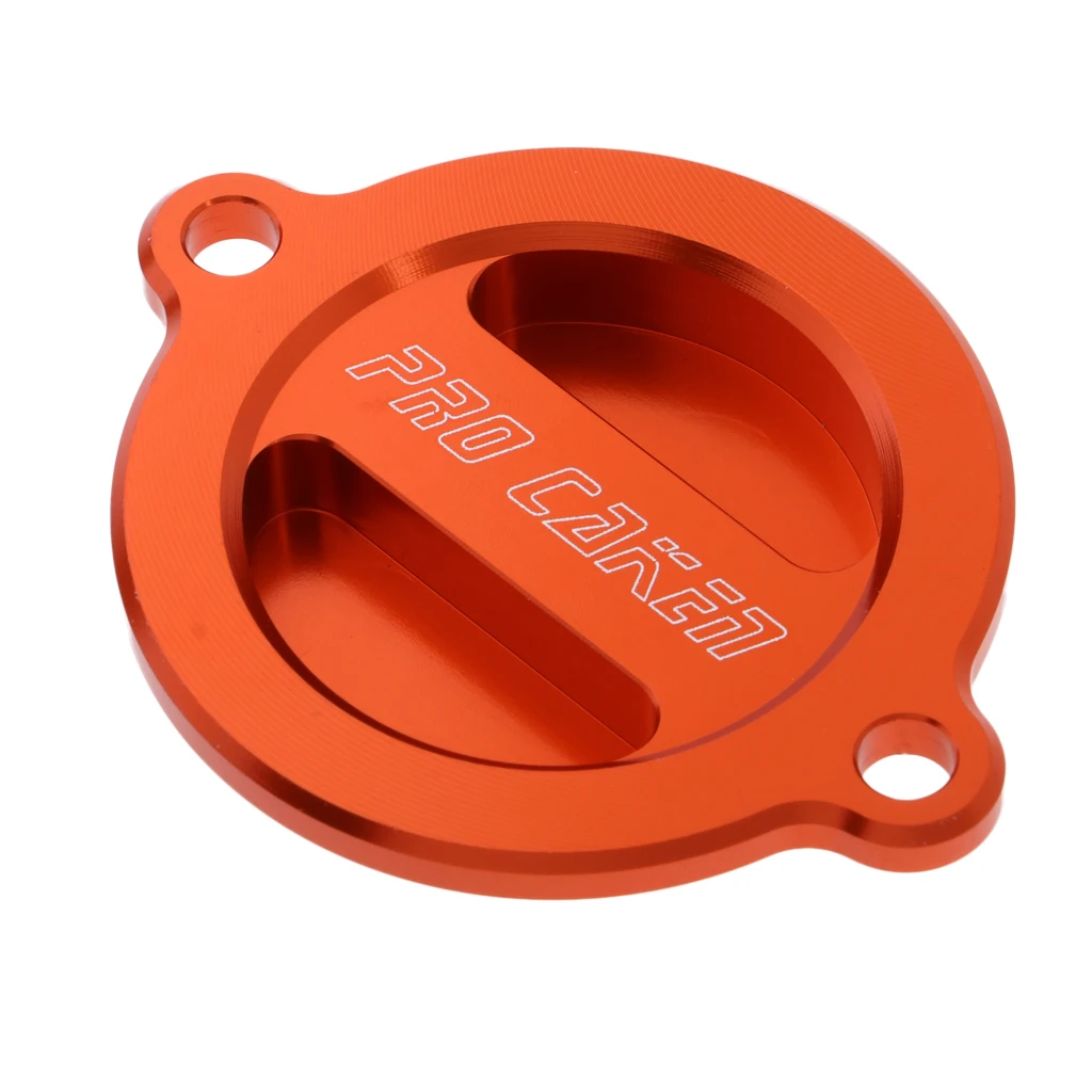 ORANGE MOTOCROSS OIL FILTER COVER CAP FOR   EXC-F450 12-16