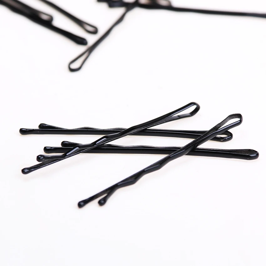 

Black Invisible Hair Clips Wave Straight Pins Grips Barrette Popularity Simple Hairpin for Alloy Hair Accessories 60PCS