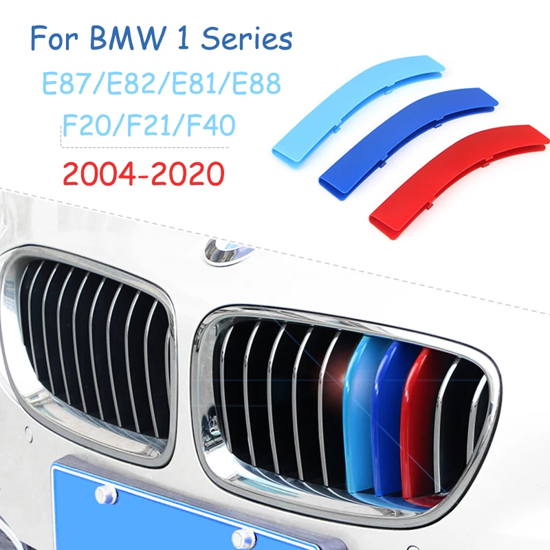 3 шт. ABS для BMW F20 F21 F40 Серия 1 E87 Автомобильная решетка радиатора накладная полоса