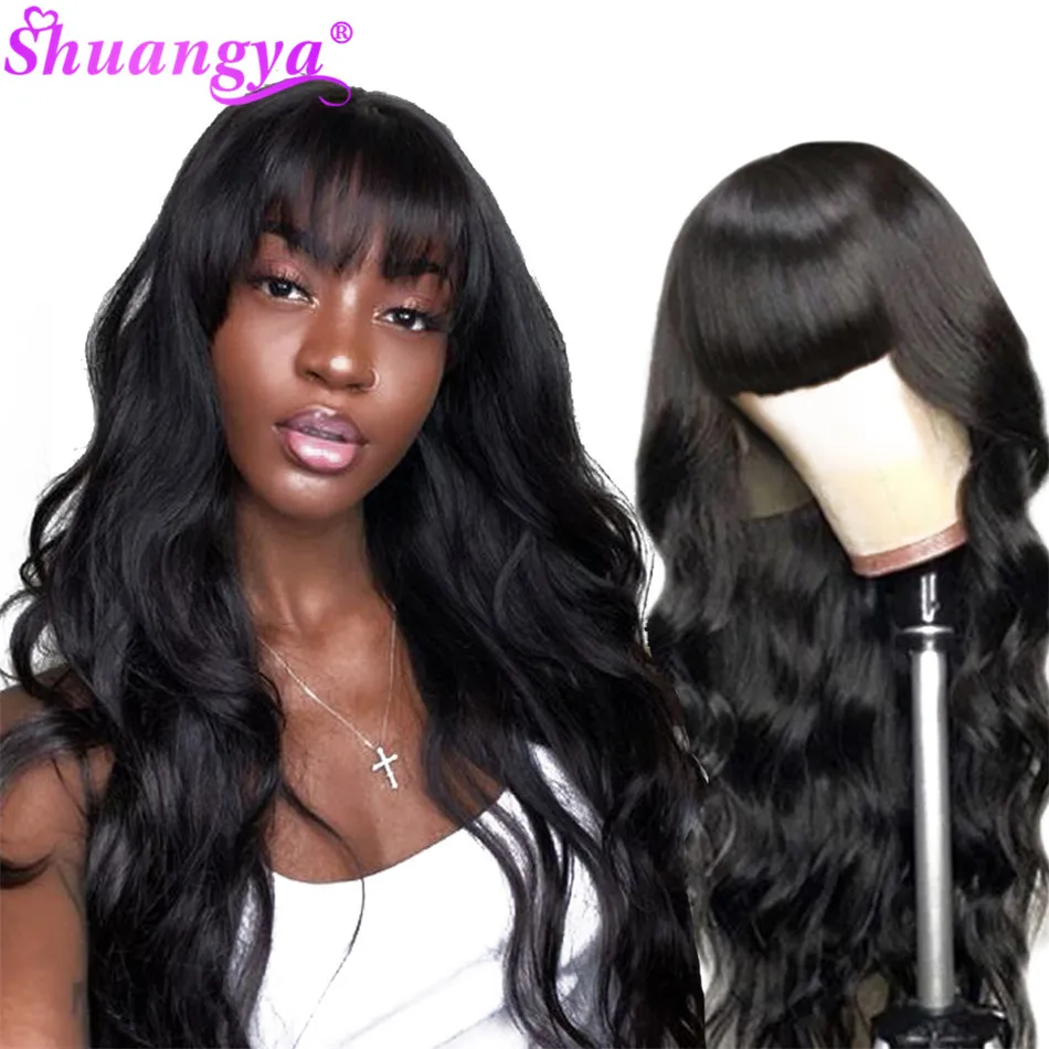 Shuangya Lace Front Human Hair Wigs Brazilian Body Wave Human Hair Wigs