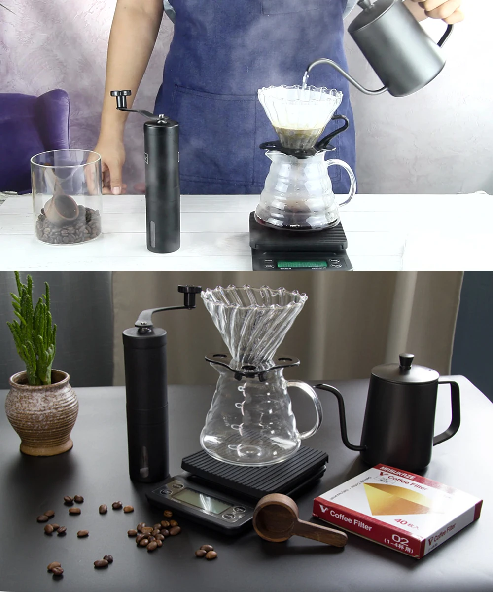 8 in 1 Coffee Maker Set Manual Coffee 