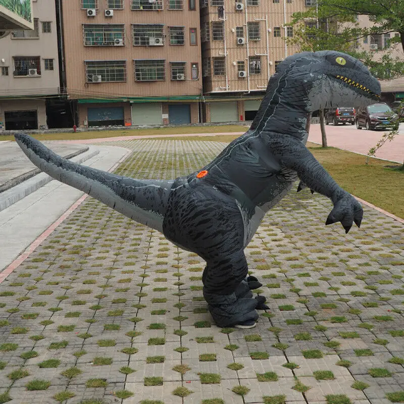 

2019 Inflatable Costume Velociraptor Dinosaur Adults Cosplay Party Blow Up Suits