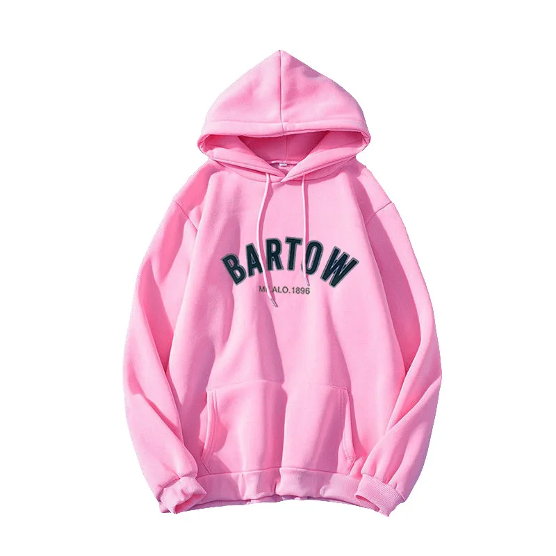 pink bape hoodie New Harajuku Letter Oversized Hoodies Spring Autumn Long Sleeve Loose Pullover Tops Hooded Casual Warm Pocket Sweatshirts Women custom hoodies