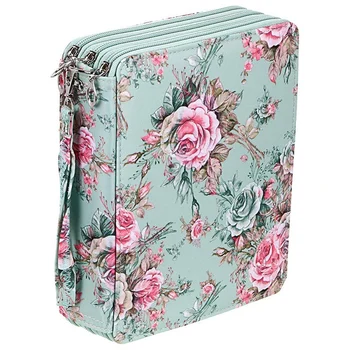 

120 Slots Colored Pencil Case with Compartments Pencil Holder for Watercolor Pencils(Rose)